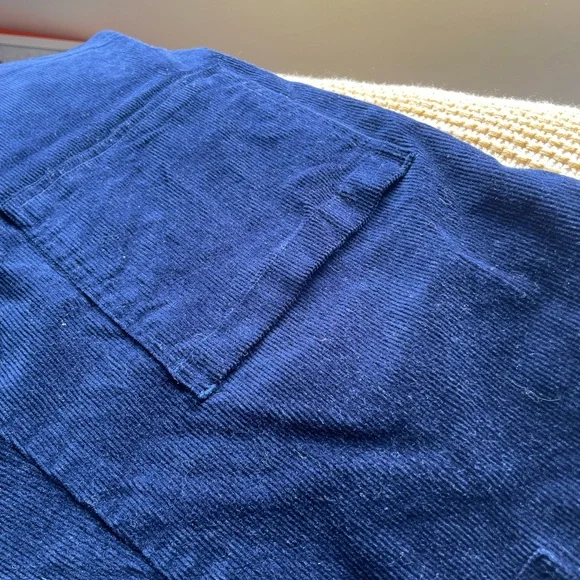 Lucy & Yak 'The Organic Original' Corduroy Dungarees in Sailor Blue UK 12R - Picture 3 of 4